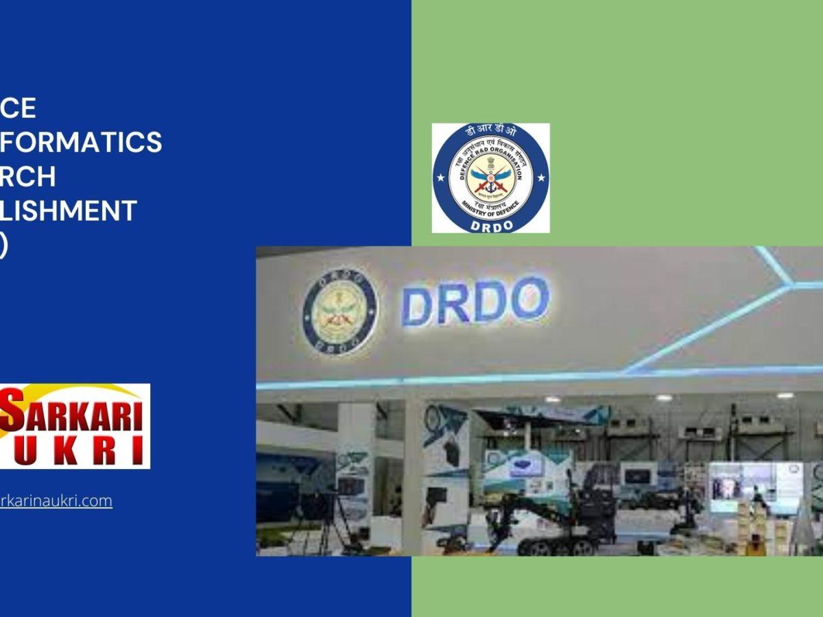 Defence Geoinformatics Research Establishment (DGRE) Recruitment