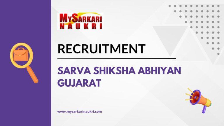SSA Gujarat Recruitment