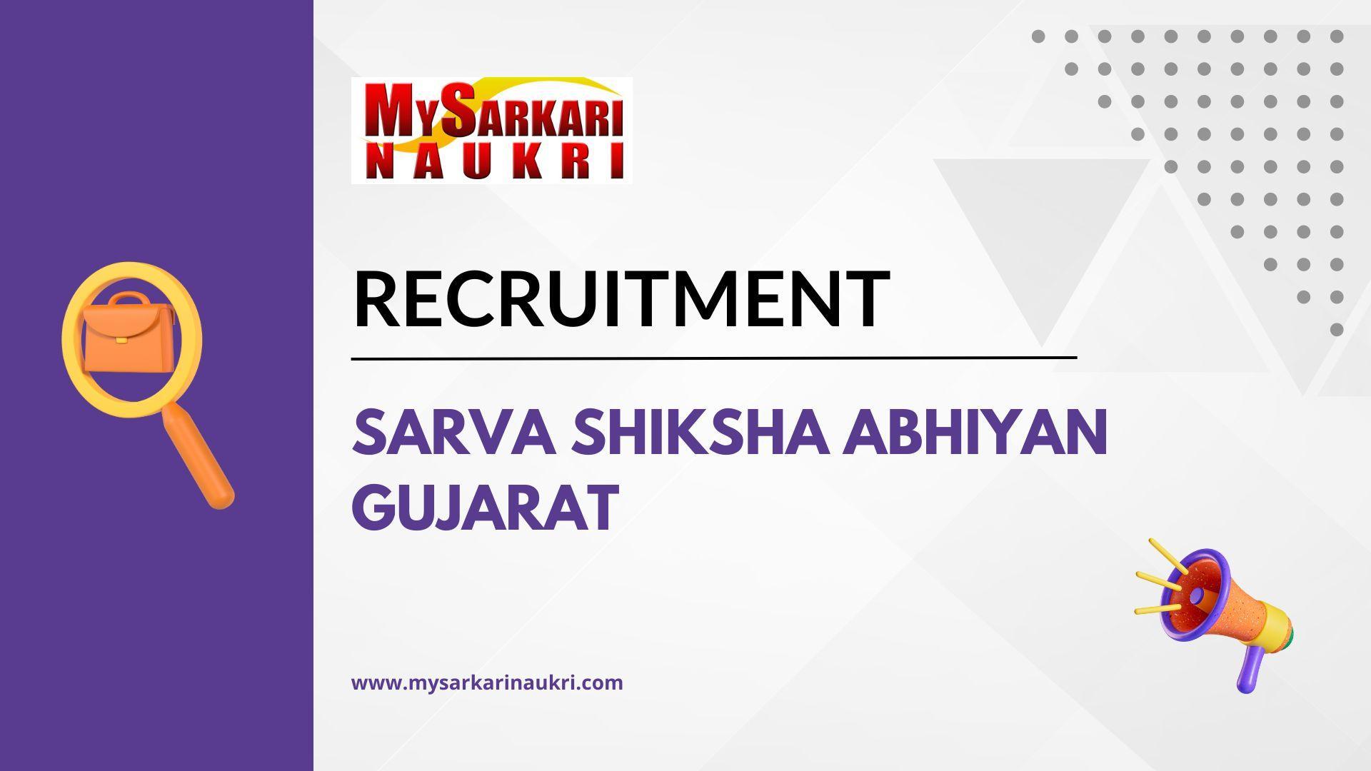 SSA Gujarat Recruitment