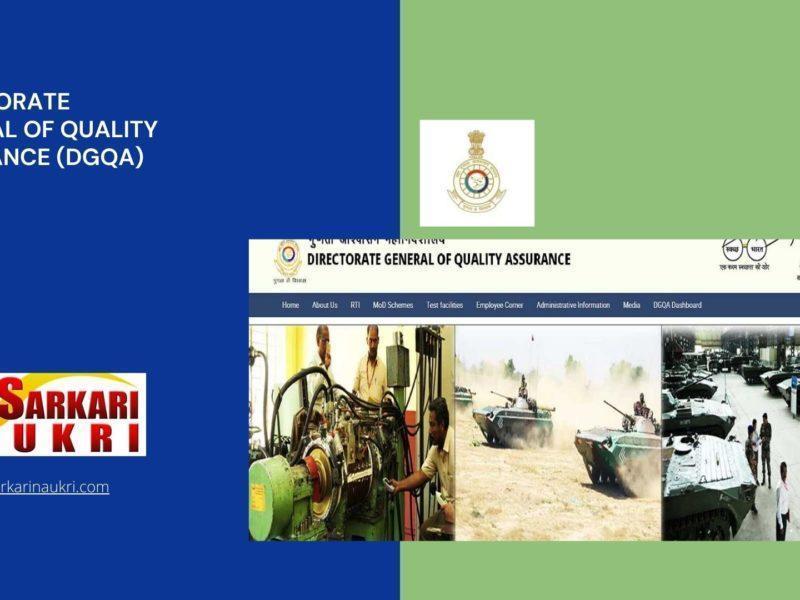 Directorate General of Quality Assurance (DGQA) Recruitment