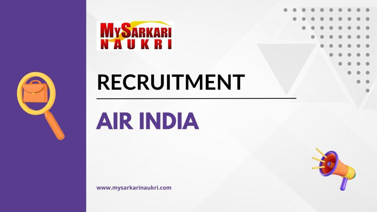 Air India Recruitment
