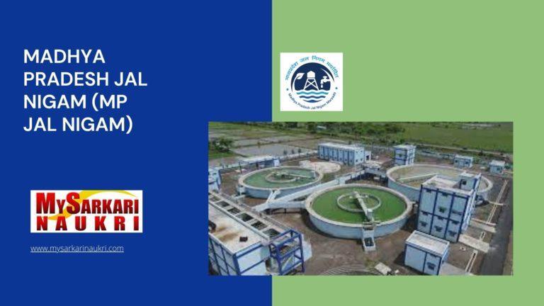Madhya Pradesh Jal Nigam (MP Jal Nigam) Recruitment