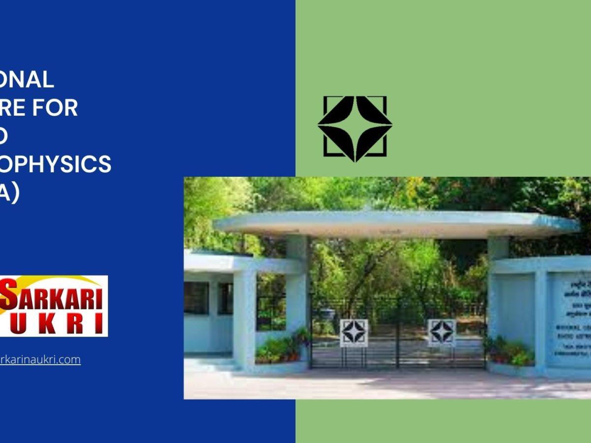 National Centre for Radio Astrophysics (NCRA) Recruitment