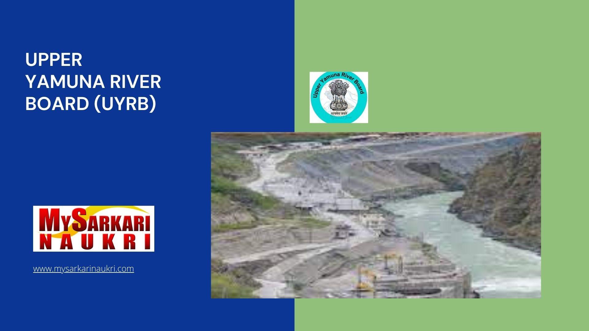 Upper Yamuna River Board (UYRB)