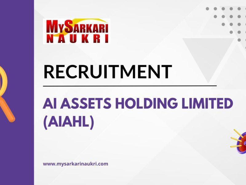AI Assets Holding Limited (AIAHL) Recruitment