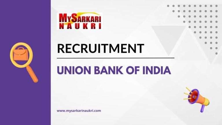 Union Bank Of India Recruitment