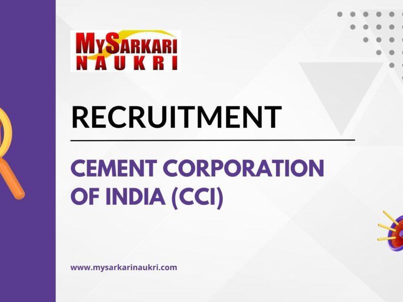 Cement Corporation Of India (CCI)