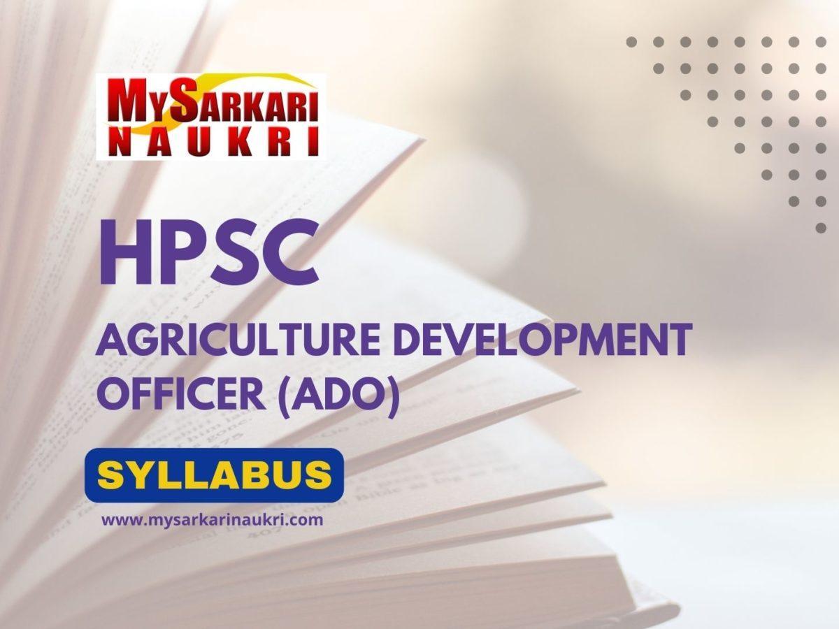 HPSC ADO Syllabus
