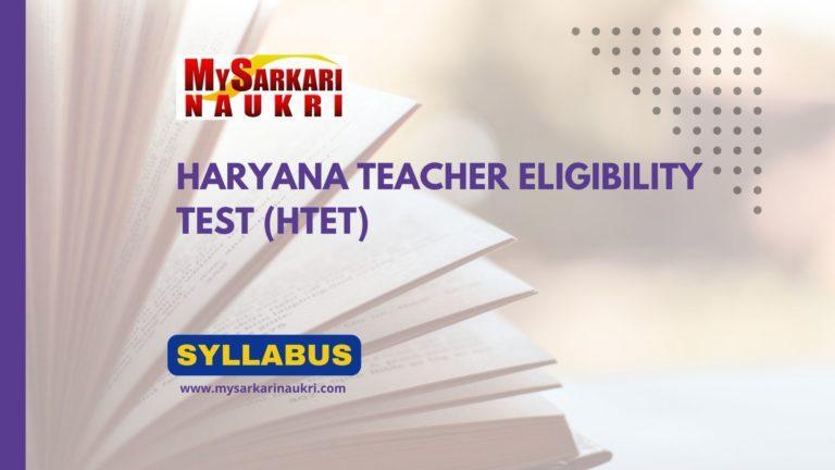 HTET Syllabus