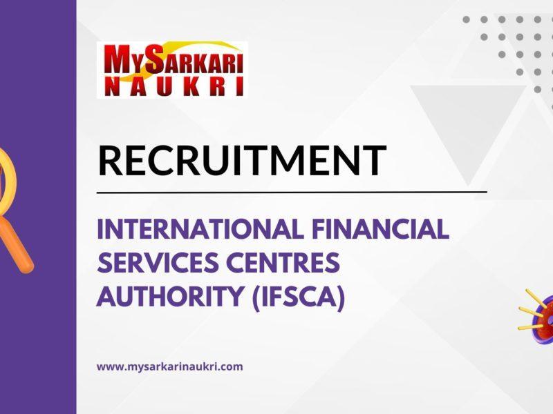 International Financial Services Centres Authority (IFSCA)