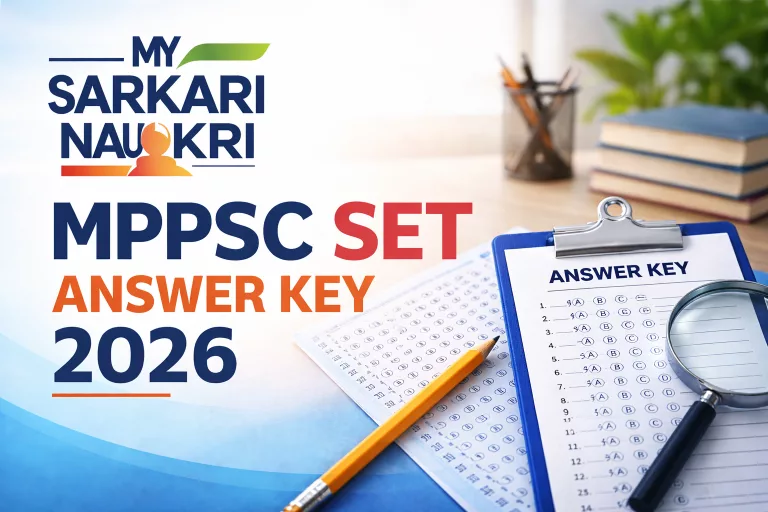 MPPSC SET Answer Key 2026