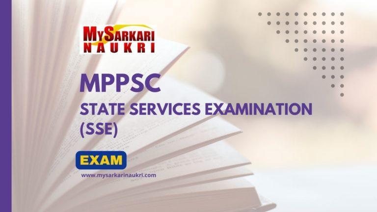 MPPSC State Services Examination