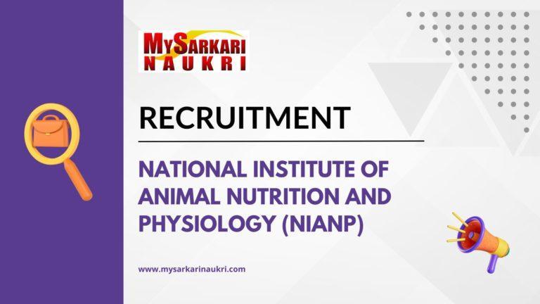 National Institute of Animal Nutrition and Physiology (NIANP)