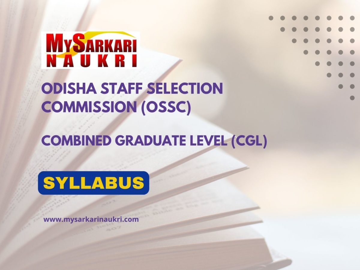 OSSC CGL Syllabus