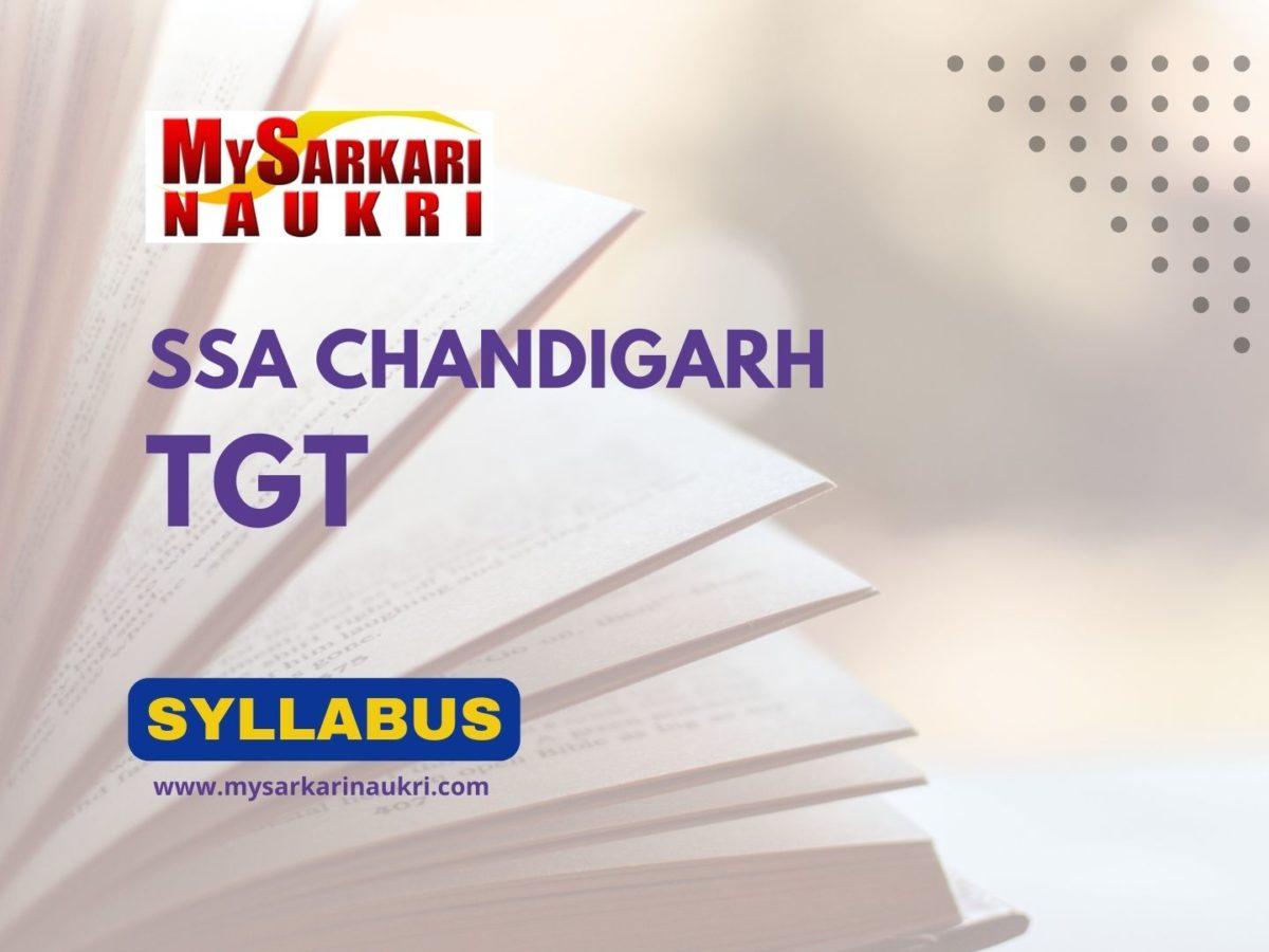 SSA Chandigarh TGT Syllabus