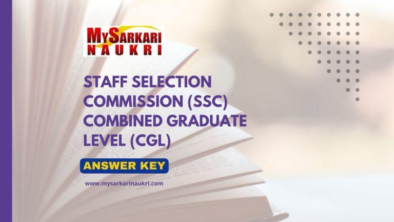 SSC CGL Answer Key