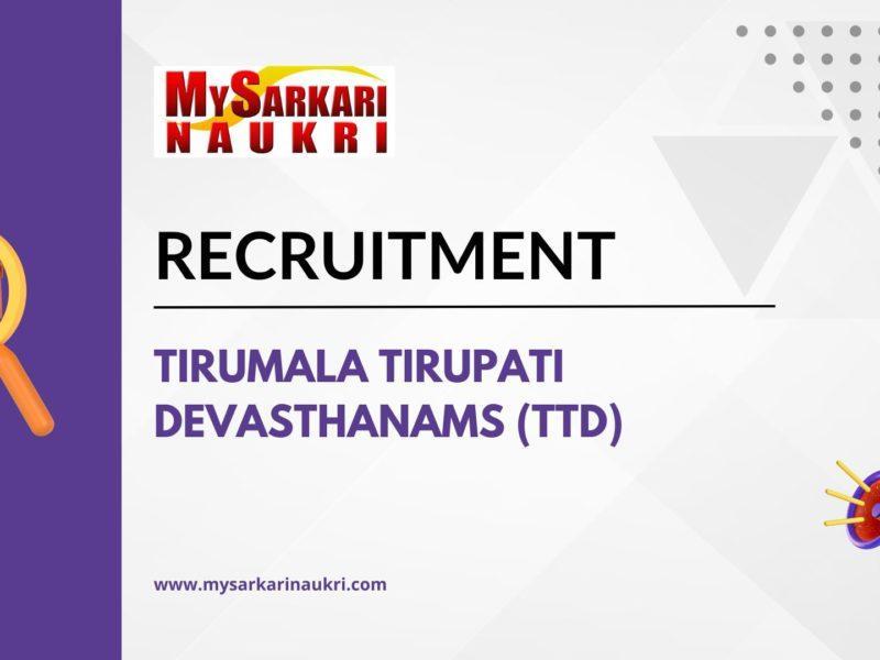 Tirumala Tirupati Devasthanams (TTD)
