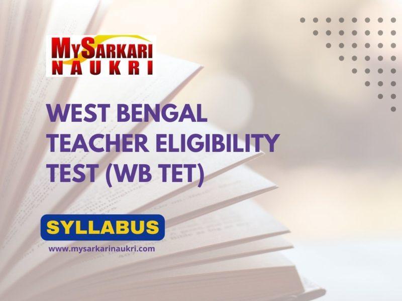 WB TET Syllabus