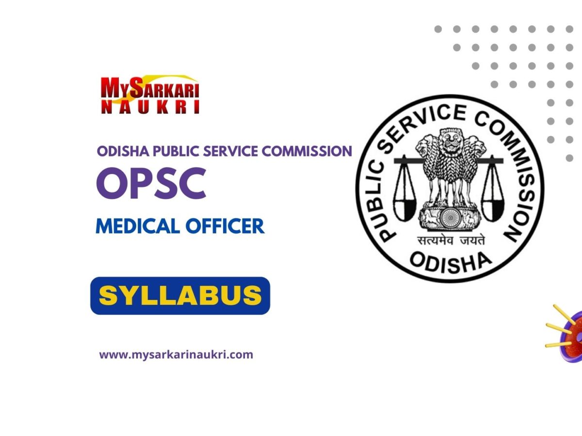 OPSC Medical Officer Syllabus