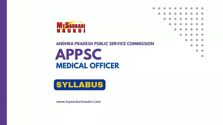 APPSC Medical Officer Syllabus