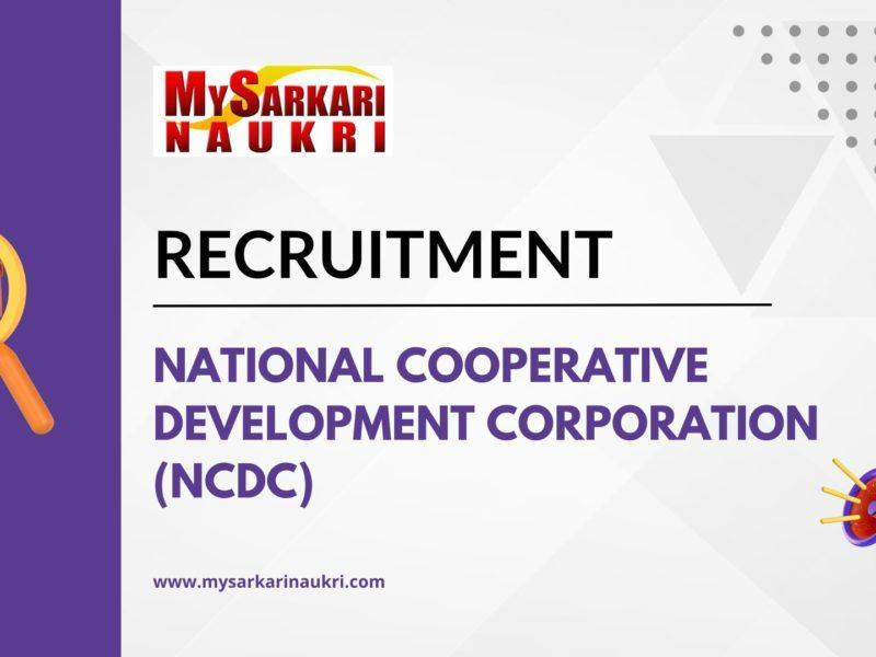 National Cooperative Development Corporation (NCDC)