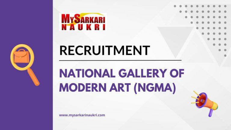 National Gallery of Modern Art (NGMA) Recruitment