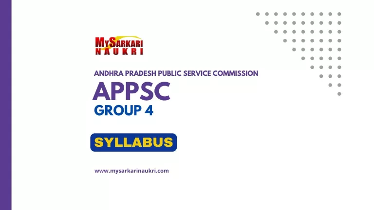APPSC Group 4 Syllabus