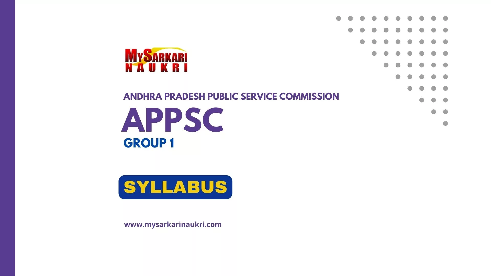 APPSC Group 1 Syllabus