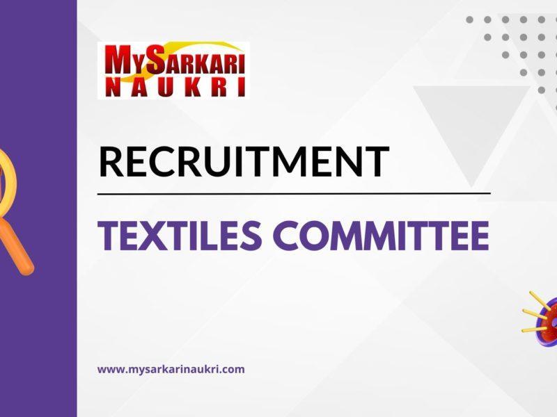 Textiles Committee Recruitment