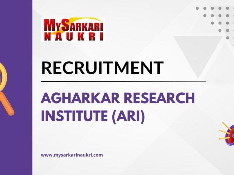 Agharkar Research Institute (ARI)