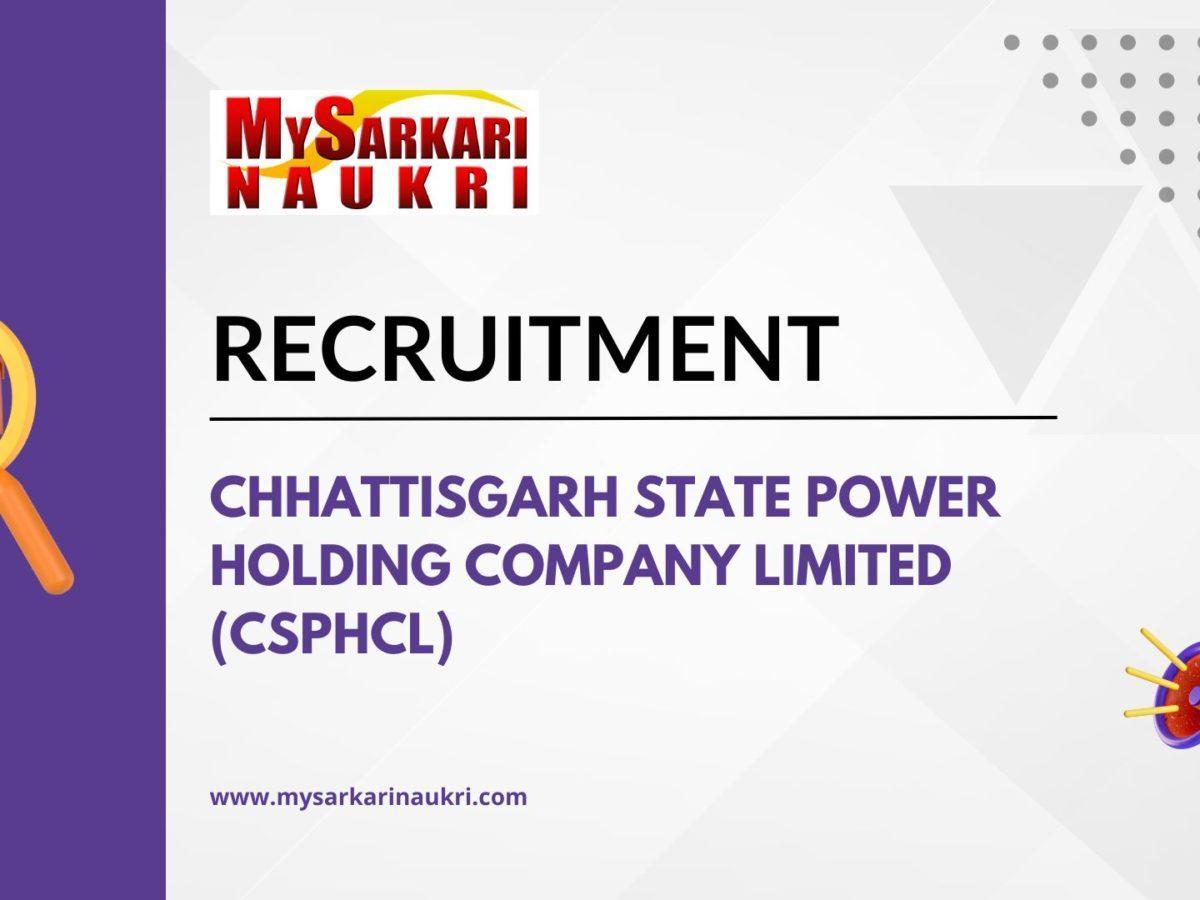 Chhattisgarh State Power Holding Company Limited (CSPHCL)