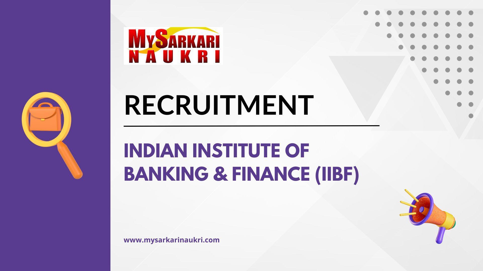 Indian Institute of Banking & Finance (IIBF)