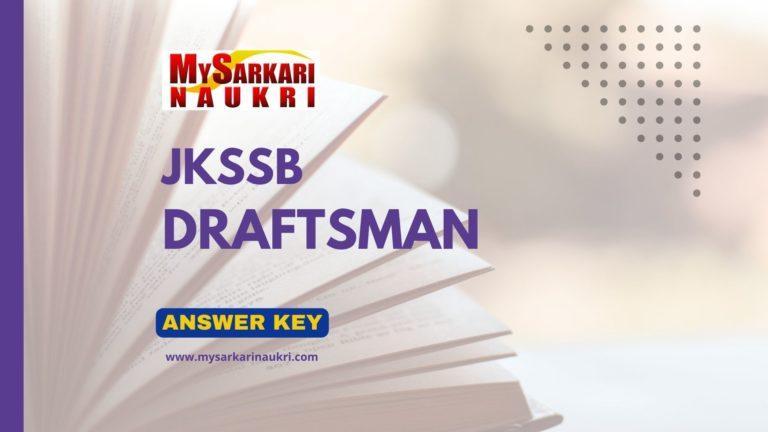 JKSSB Draftsman Answer Key
