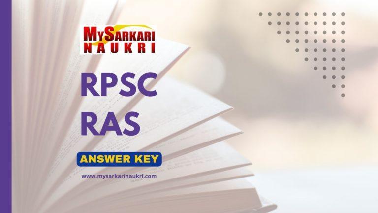 RPSC RAS Answer Key