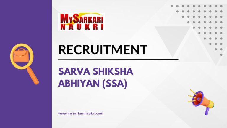 Sarva Shiksha Abhiyan (SSA)