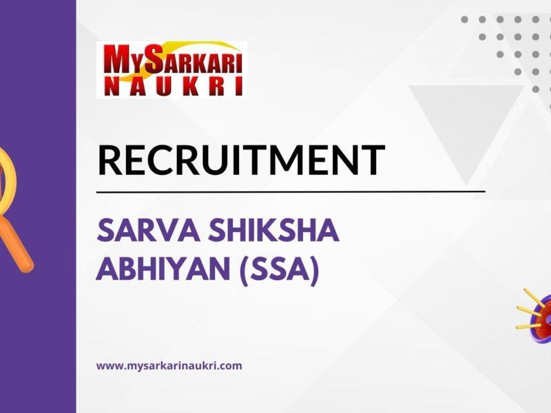 Sarva Shiksha Abhiyan (SSA)