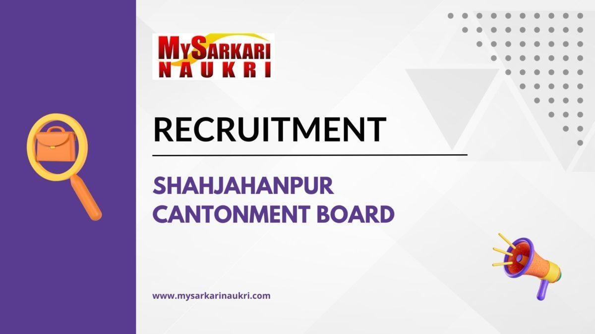 Shahjahanpur Cantonment Board