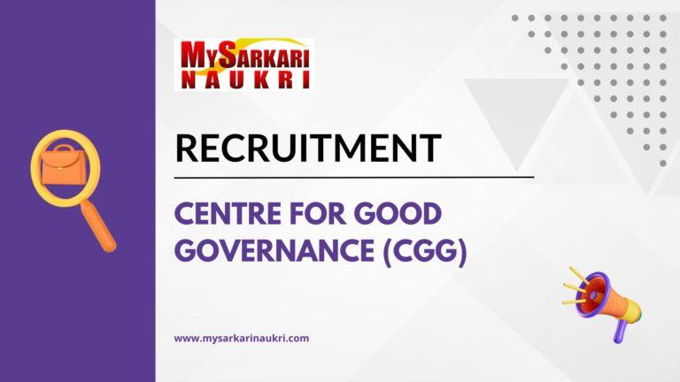 Centre for Good Governance (CGG)