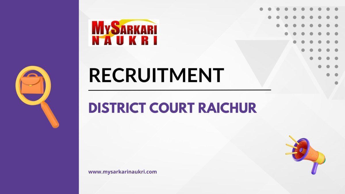 District Court Raichur