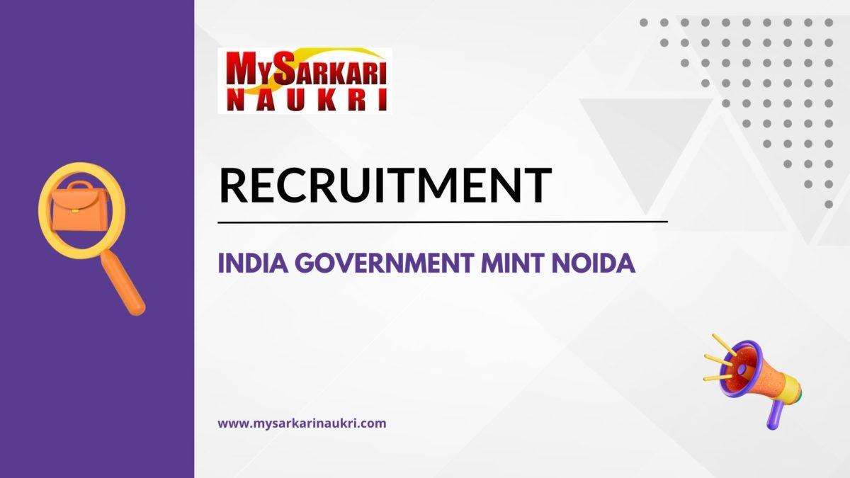 India Government Mint Noida