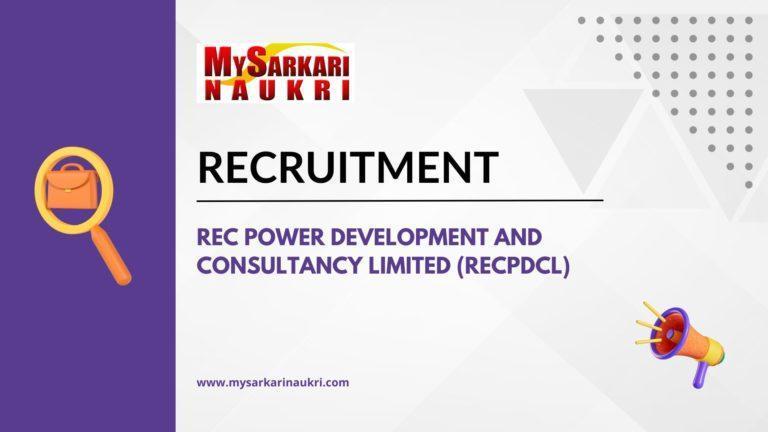 REC Power Development and Consultancy Limited (RECPDCL)