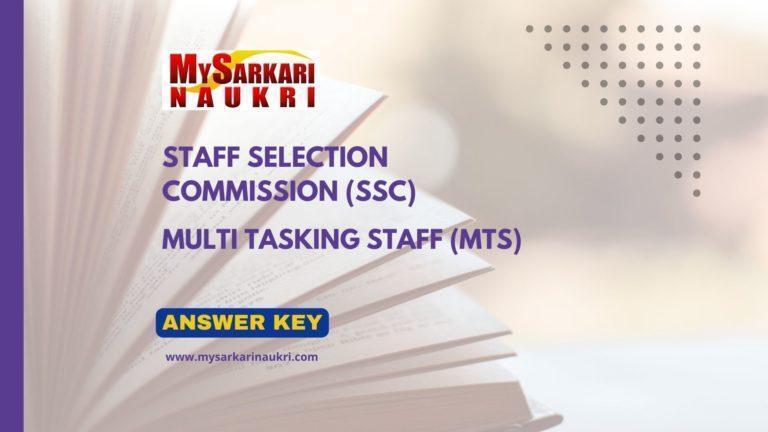 SSC MTS Answer Key
