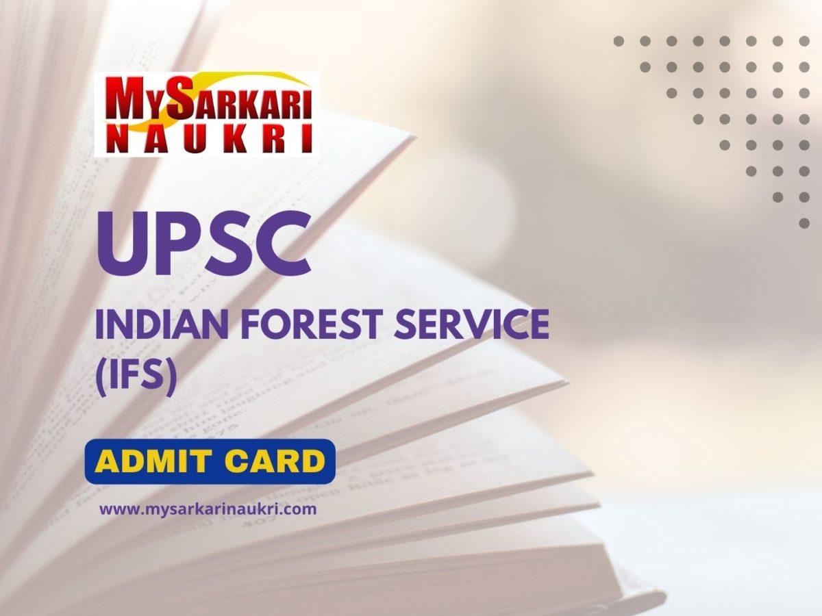 UPSC IFS Admit Card