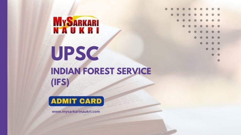 UPSC IFS Admit Card