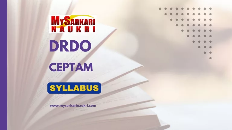 DRDO CEPTAM Syllabus