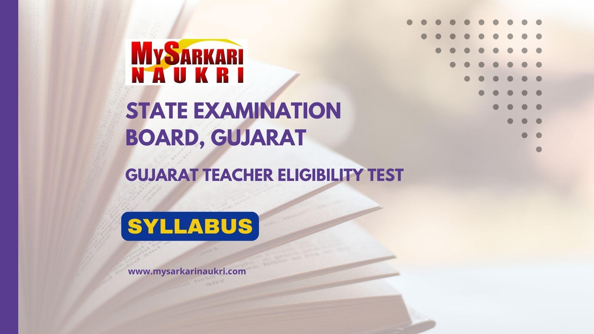 Gujarat TET Syllabus