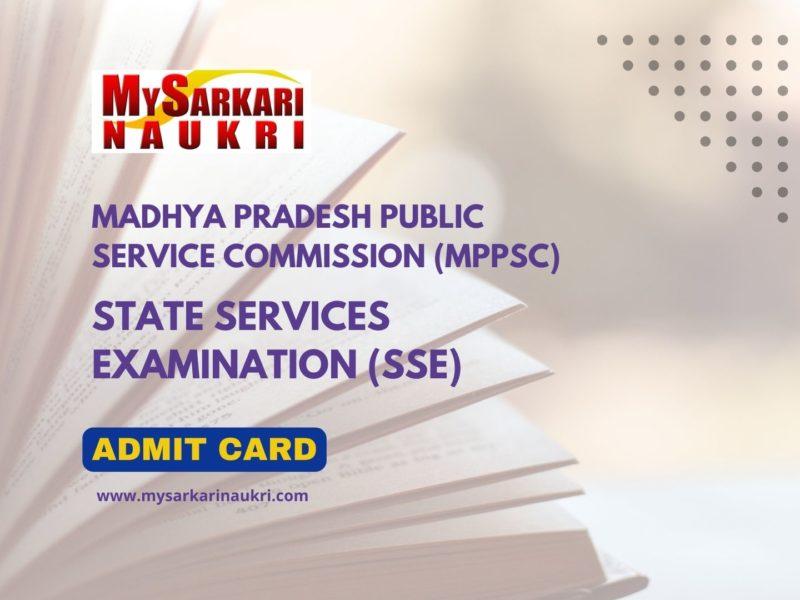 MPPSC Prelims Exam Admit Card