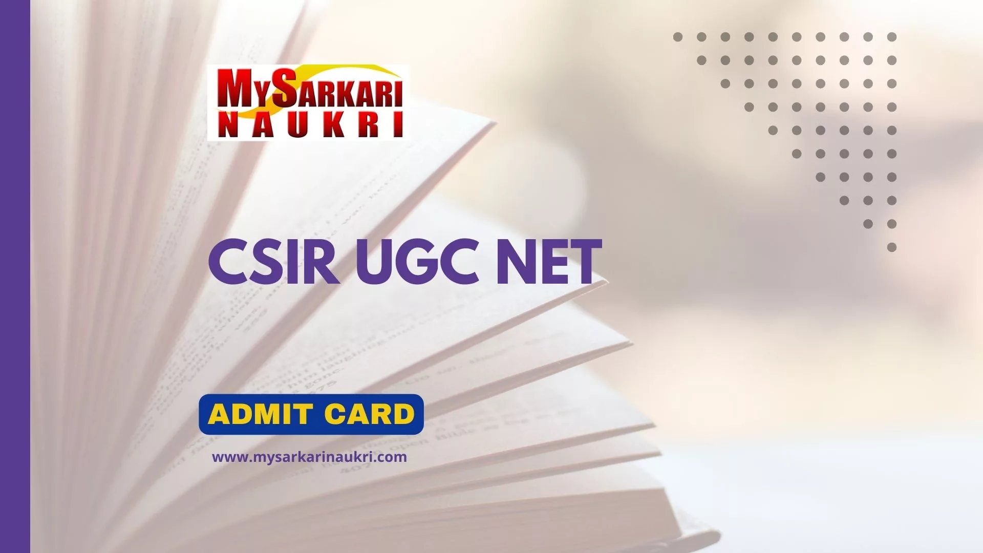 UGC NET Admit Card