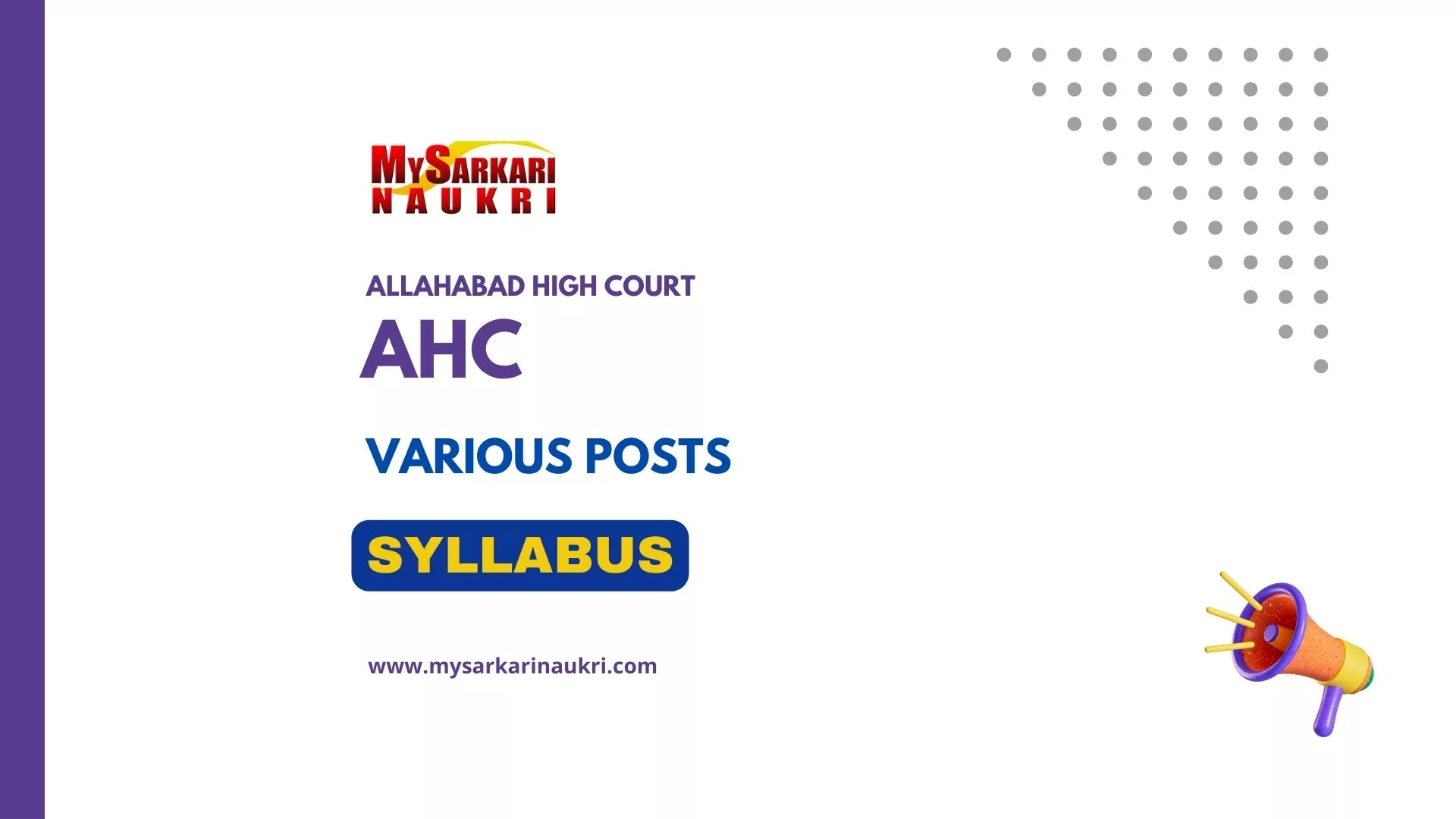 Allahabad High Court Syllabus