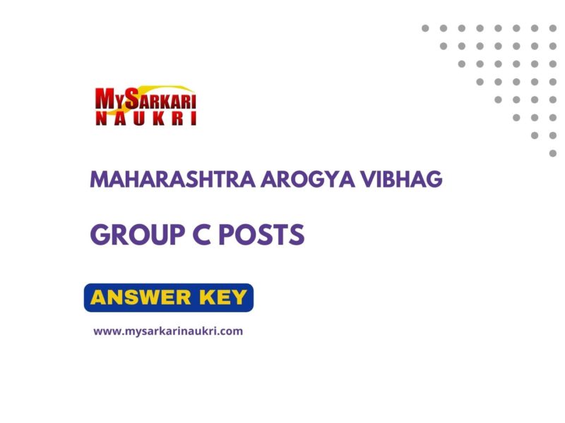 Maharashtra Arogya Vibhag Answer Key